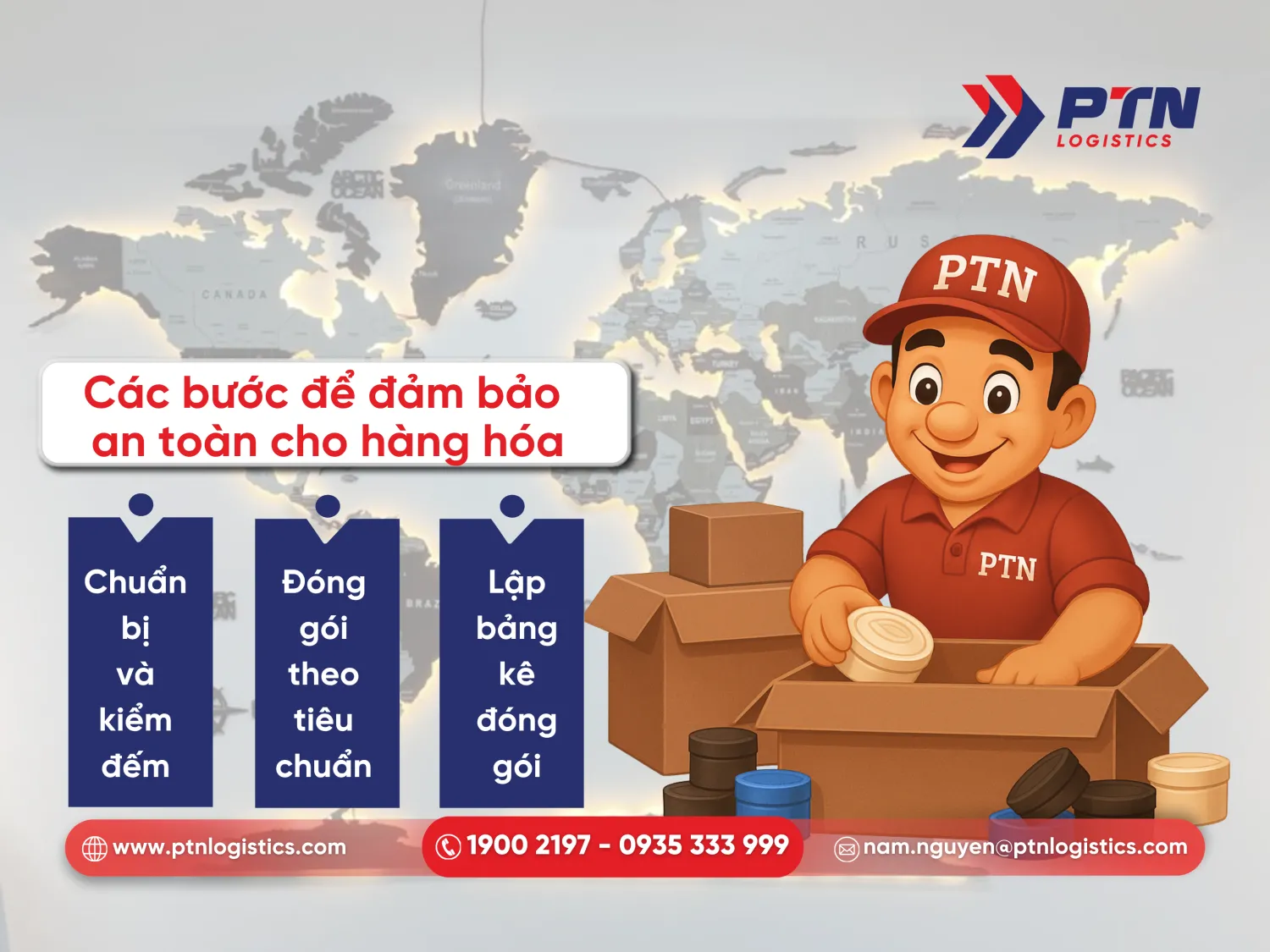 Các bước để đảm bảo sự an toàn hàng hóa