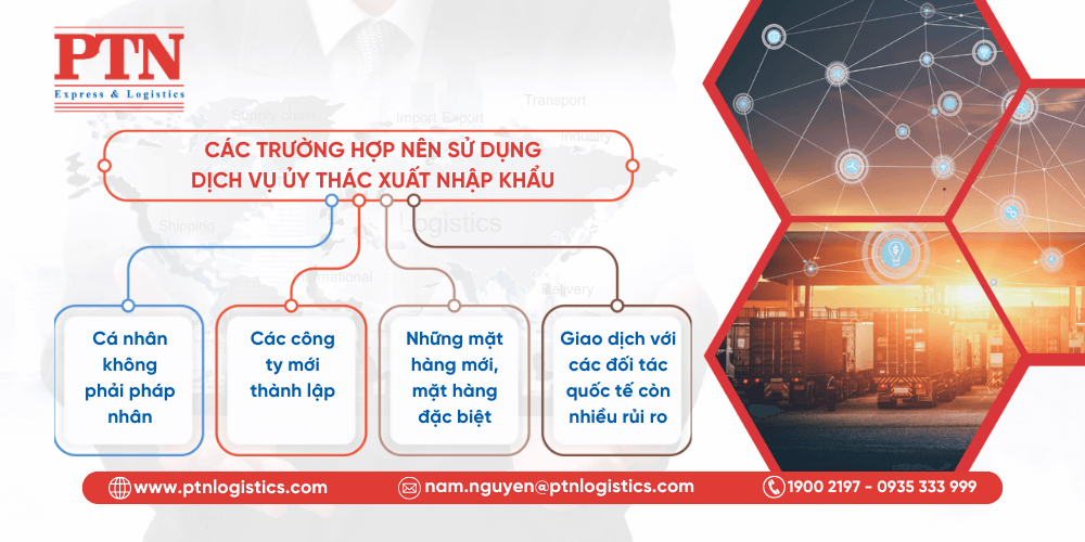 Scenarios where entrusted import export is recommended