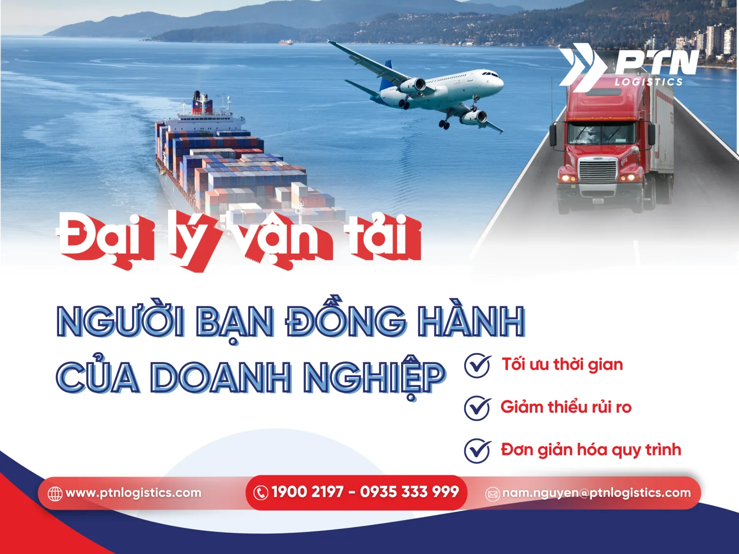 Đại lý vận tải người bạn đồng hành của doanh nghiệp