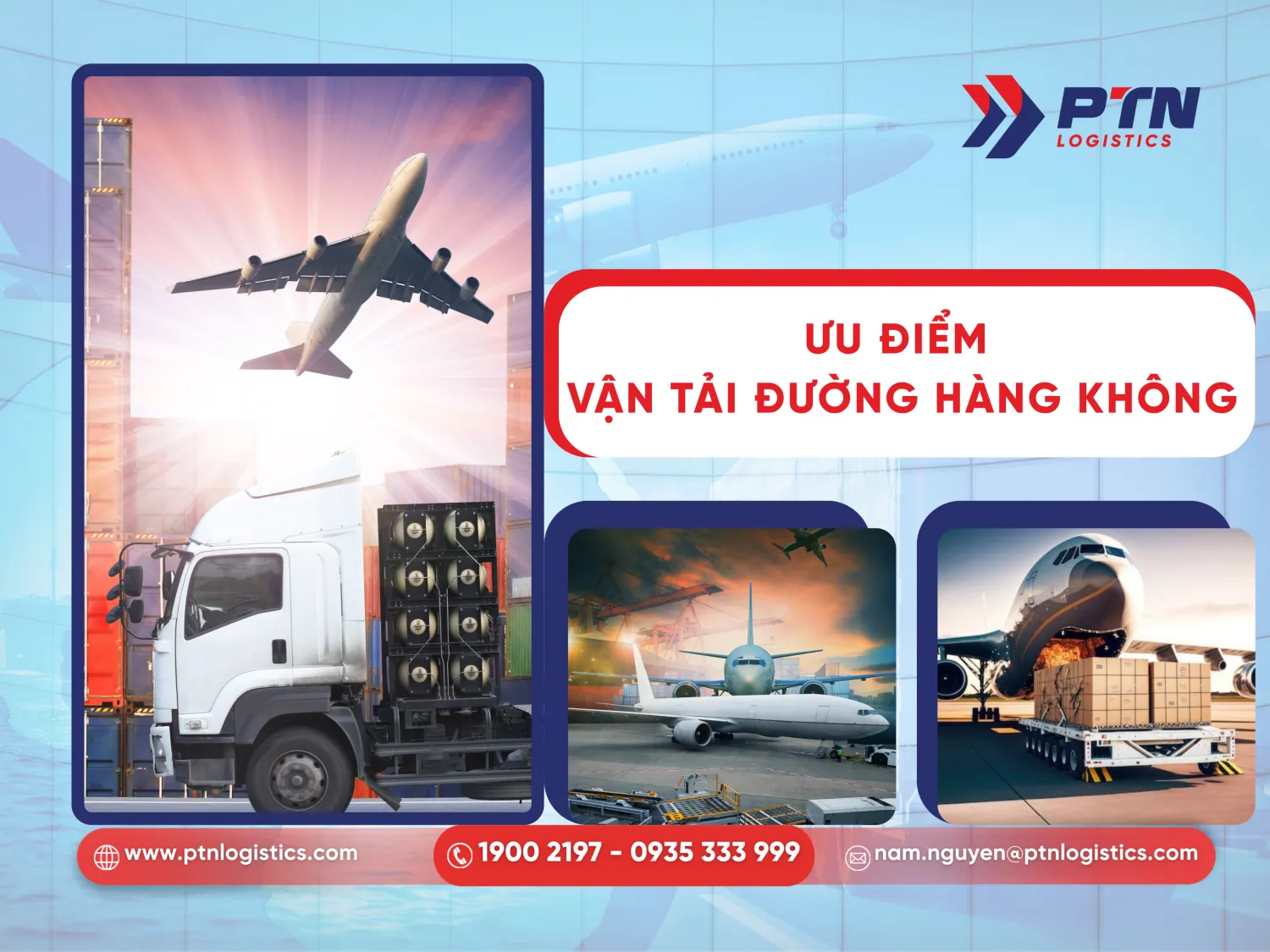 Ưu điểm của ngành vận tải đường hàng không là gì