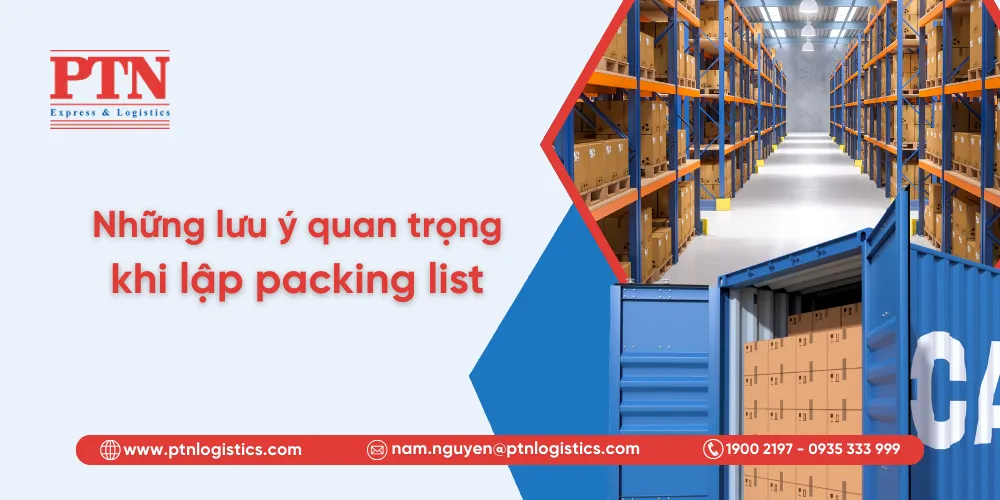 Những lưu ý quan trọng khi lập packing list
