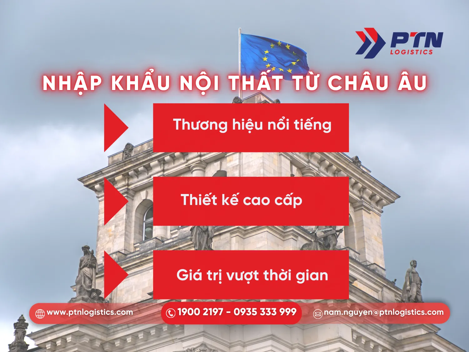 Nguồn cung nội thất nhập khẩu đến từ Châu Âu