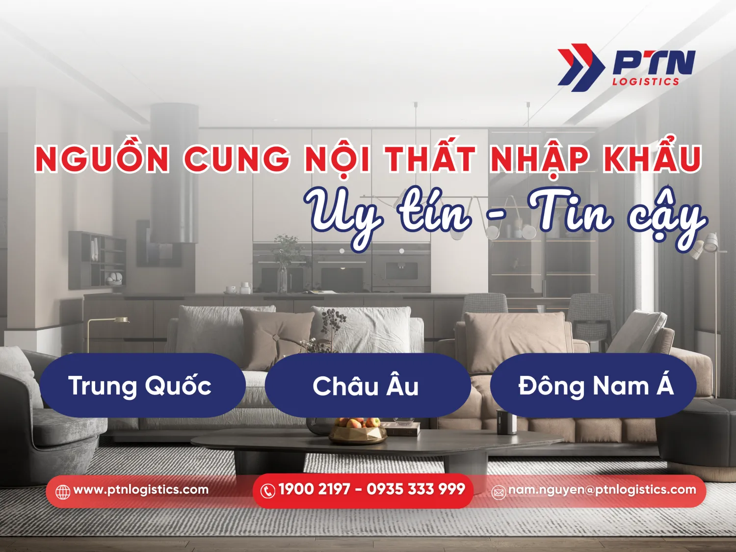 Nguồn cung nôi thất nhập khẩu phổ biến