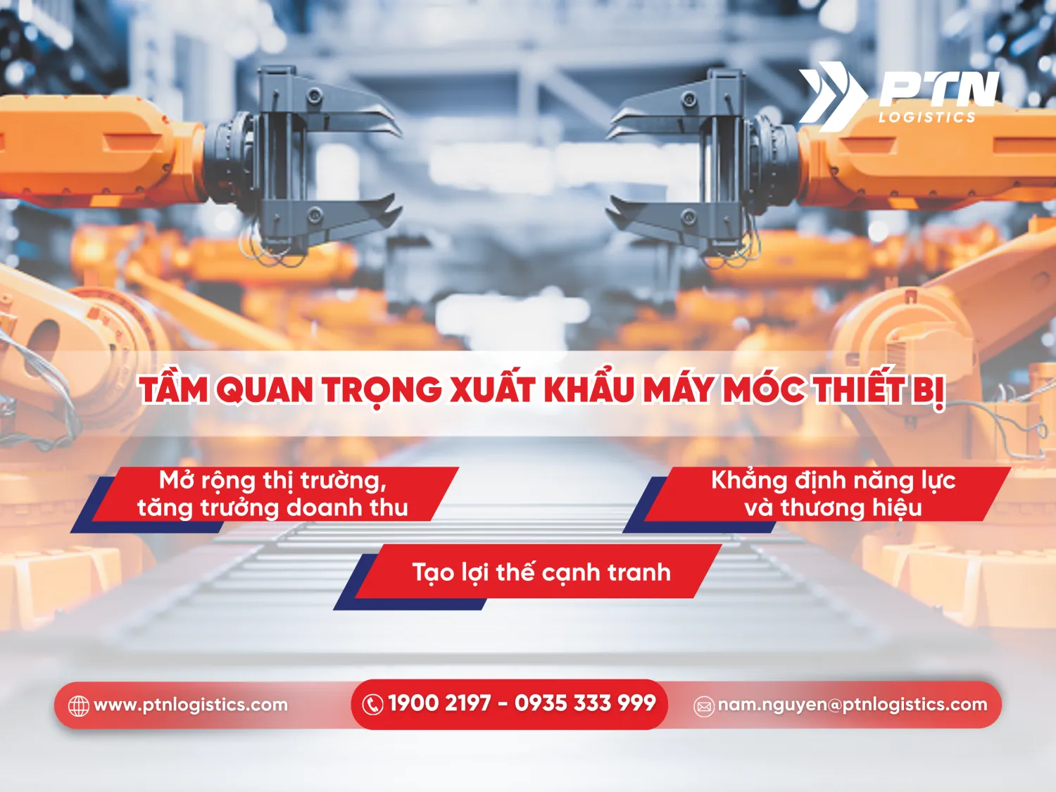 Tầm quan trọng của việc xuất khẩu máy móc thiết bị