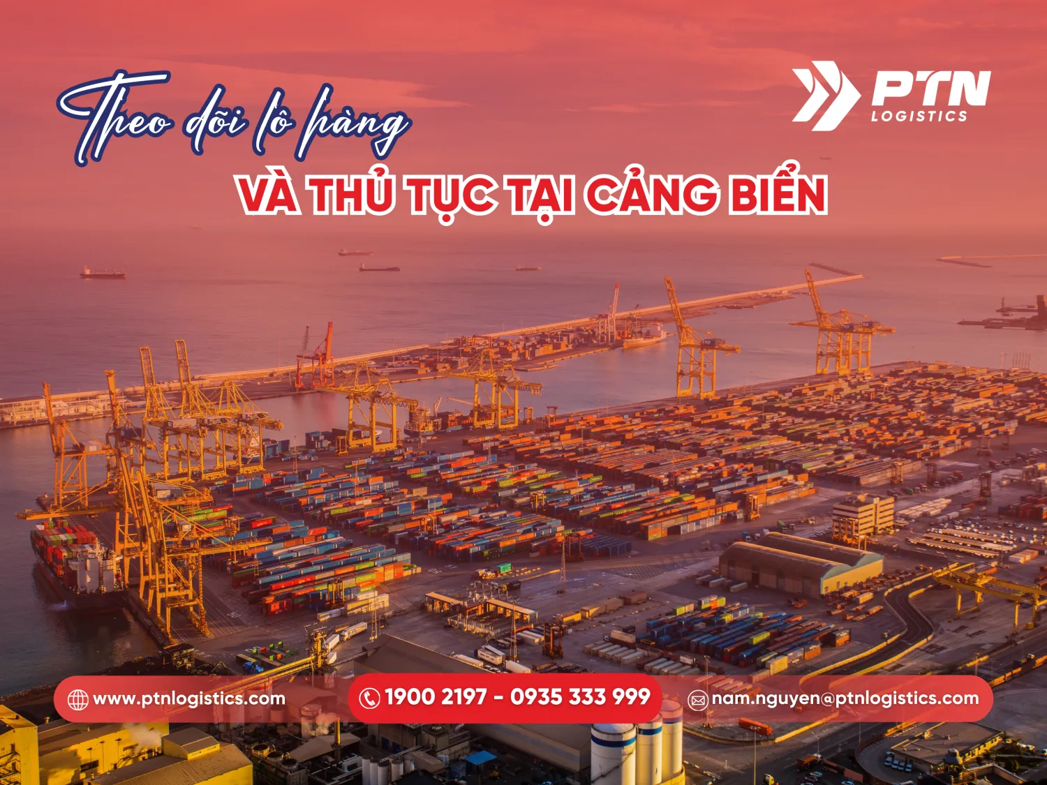Theo dõi lô hàng và thủ tục ngay tại cảng biển