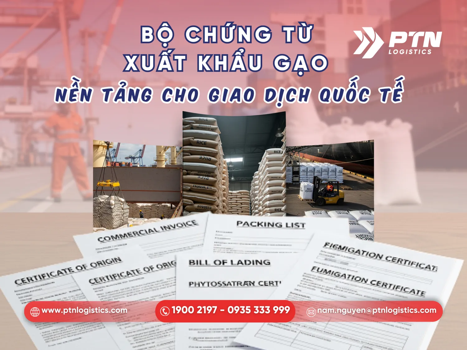 Bộ chứng từ xuất khẩu gạo