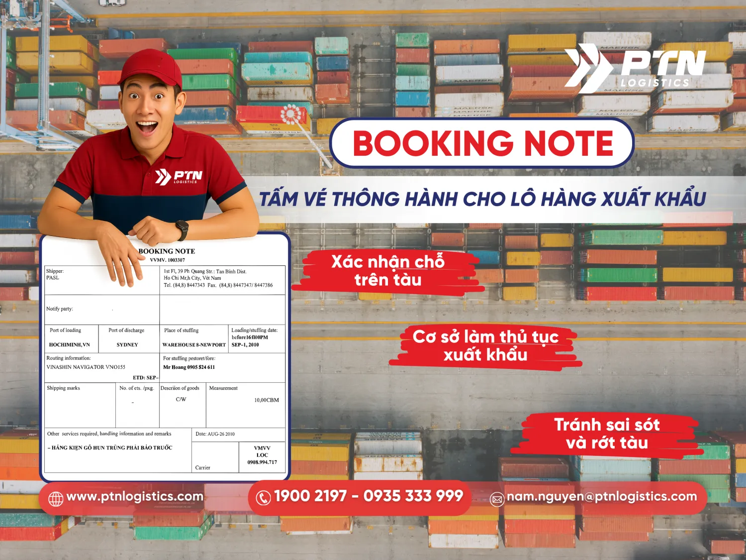Booking note là gì?