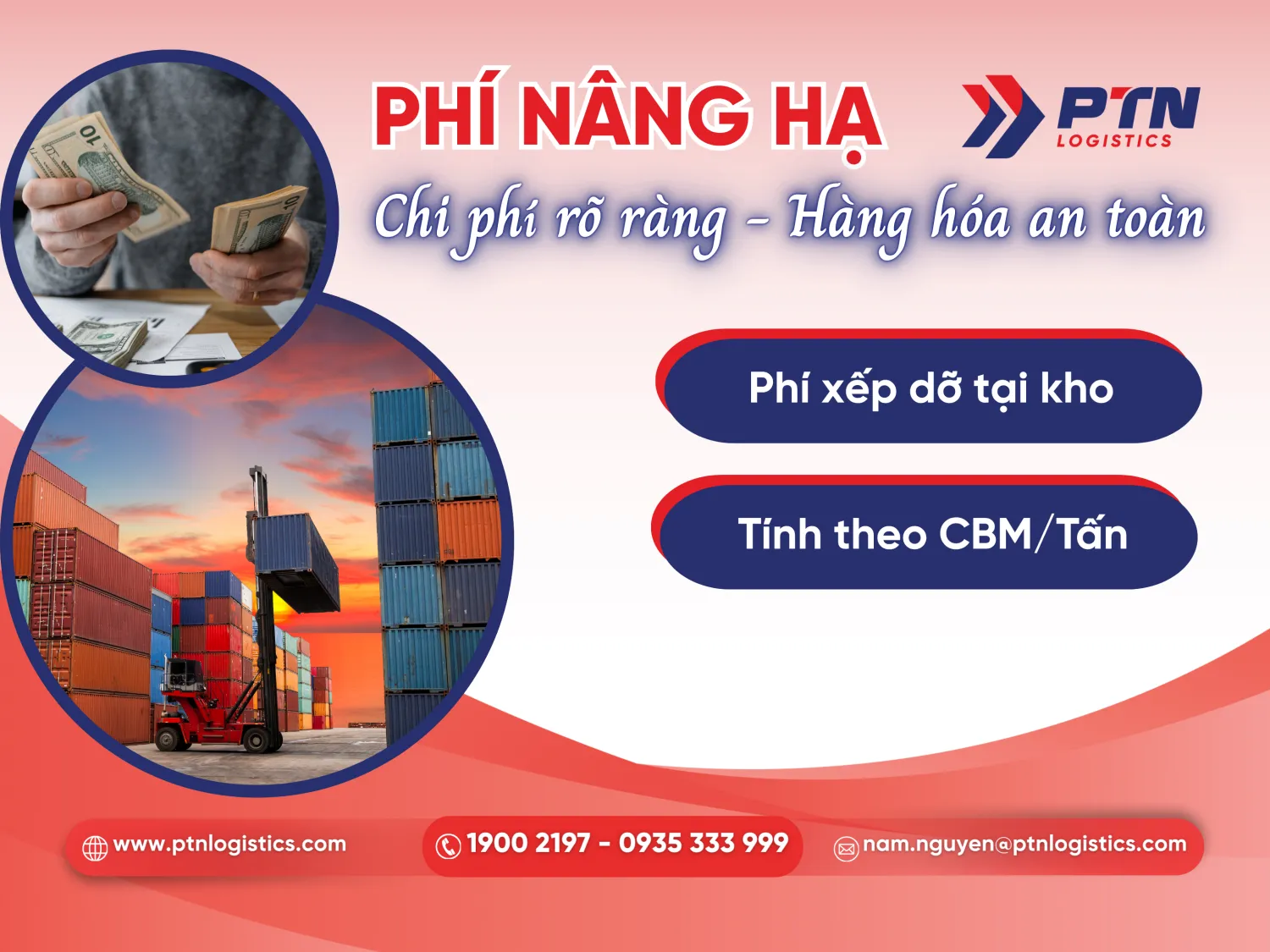 Chi phí nâng hạ tại kho CFS