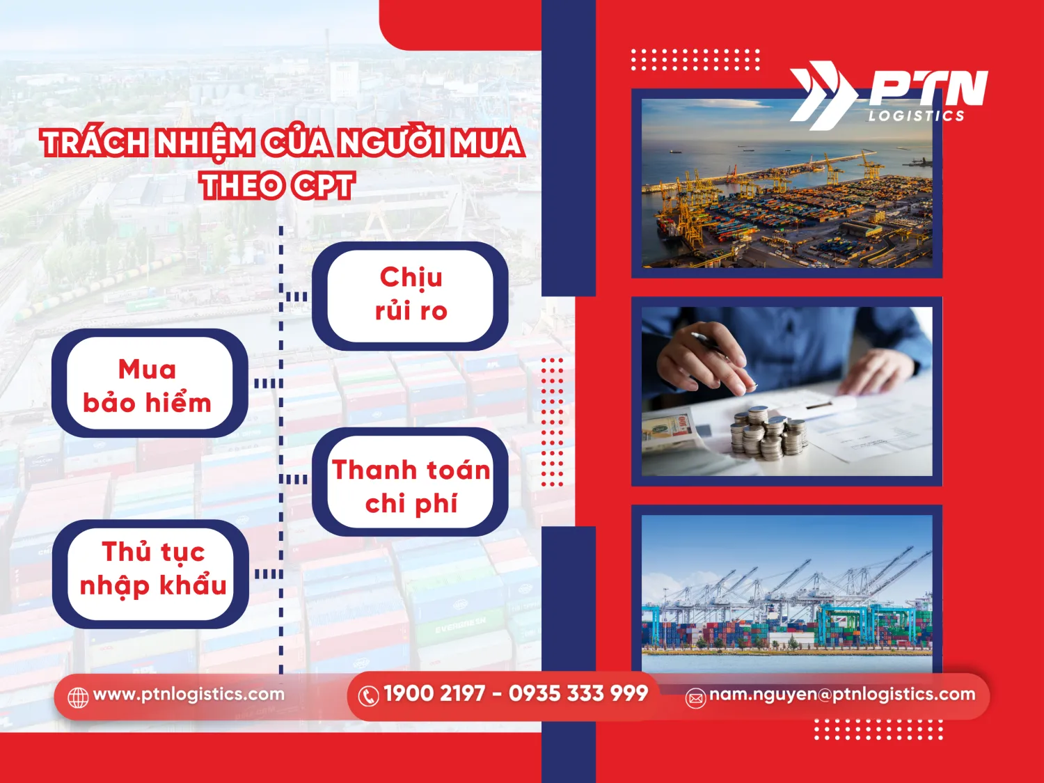 Trách nhiệm của người mua theo điều kiện CPT