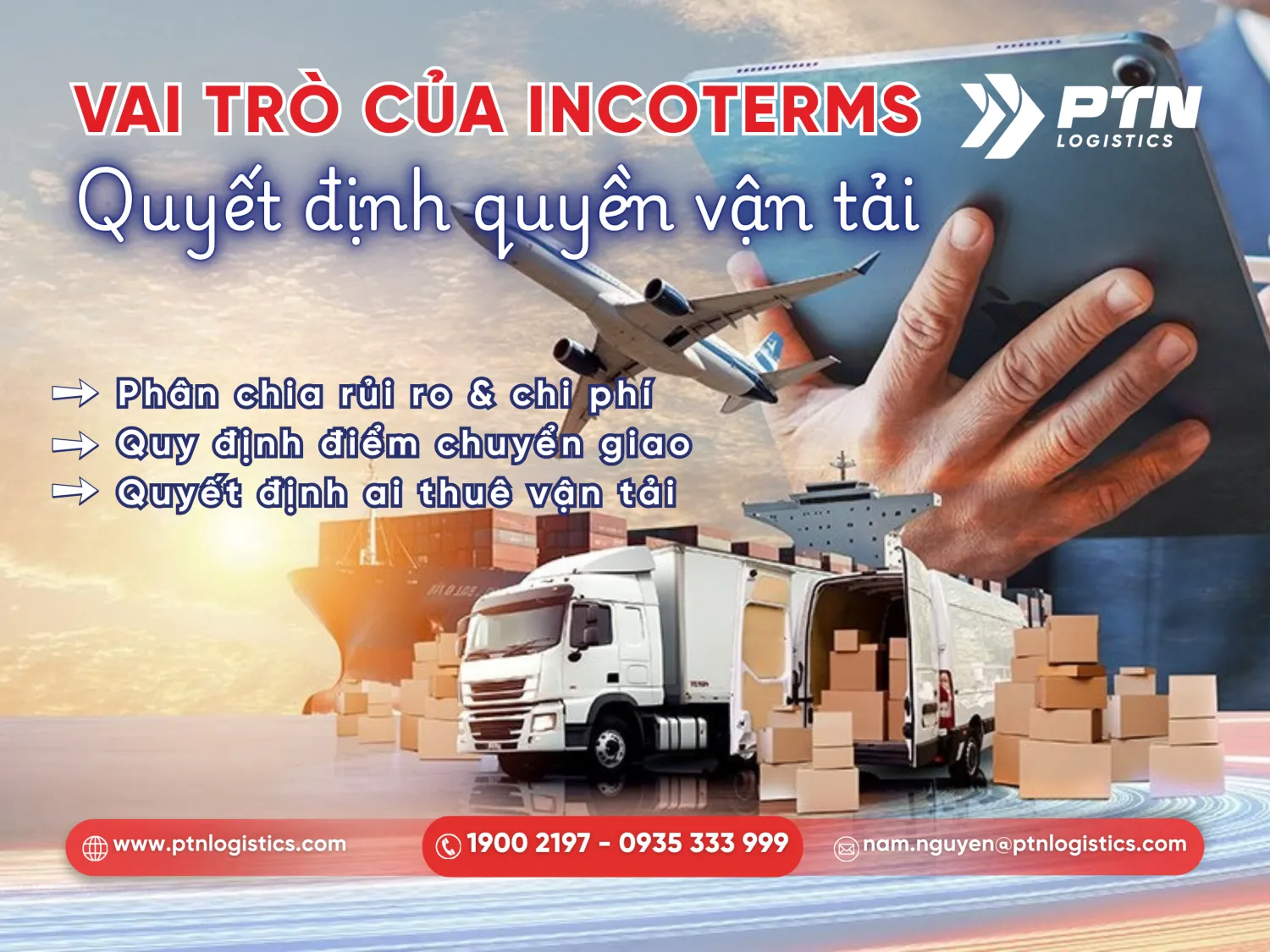 Vai trò quan trọng của incoterms là gì