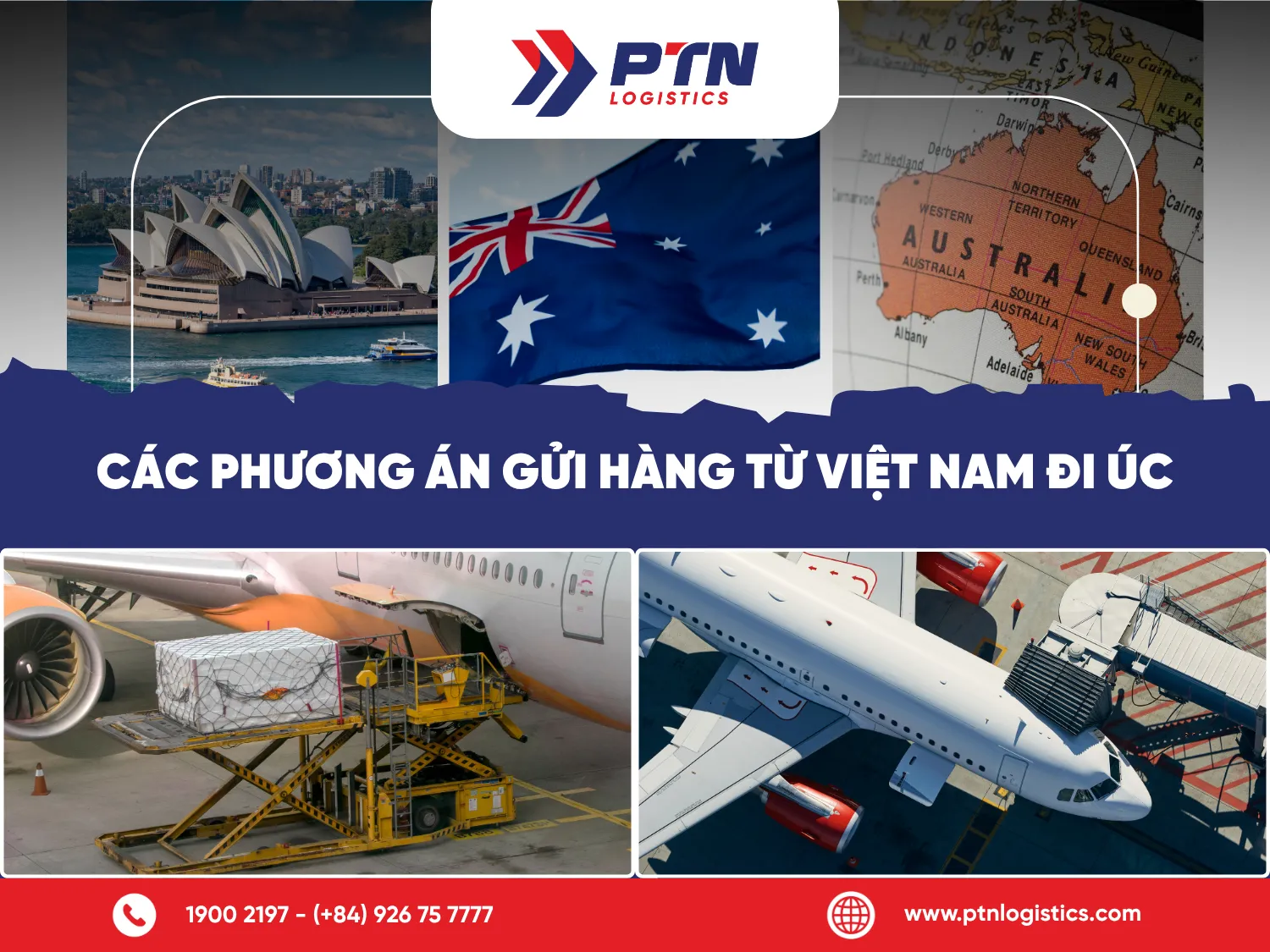 Các phương án gửi hàng từ Việt Nam đi Úc