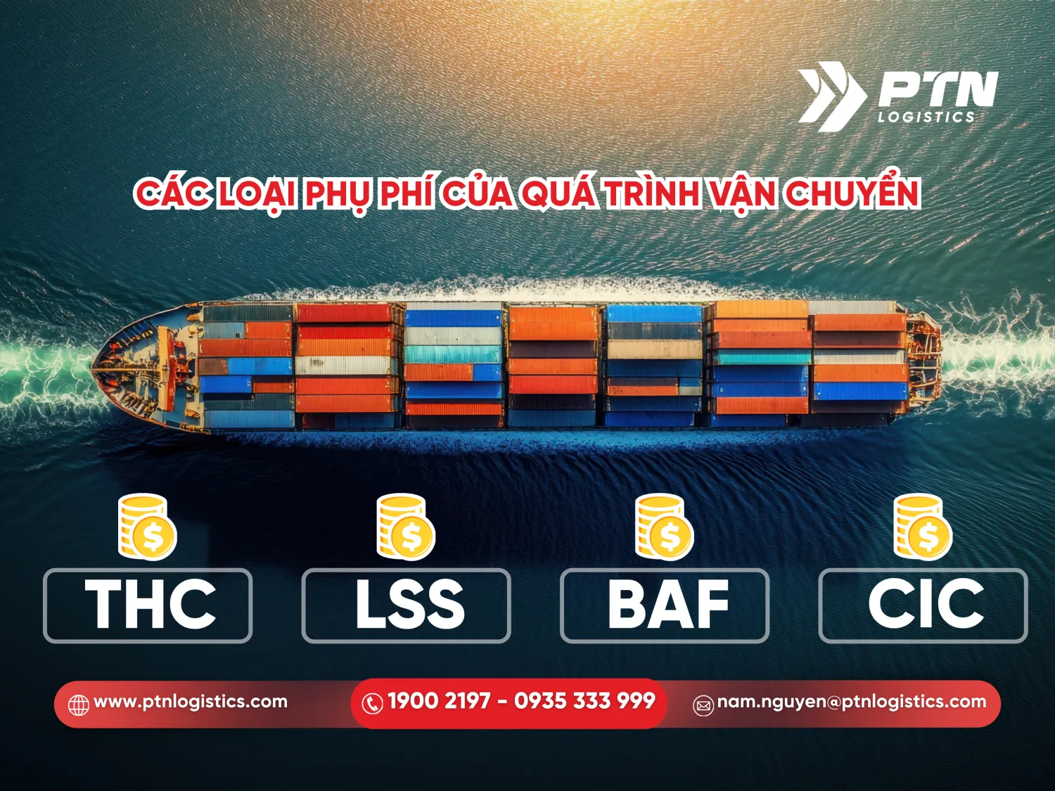 Những loại phụ phí của quá trình vận chuyển