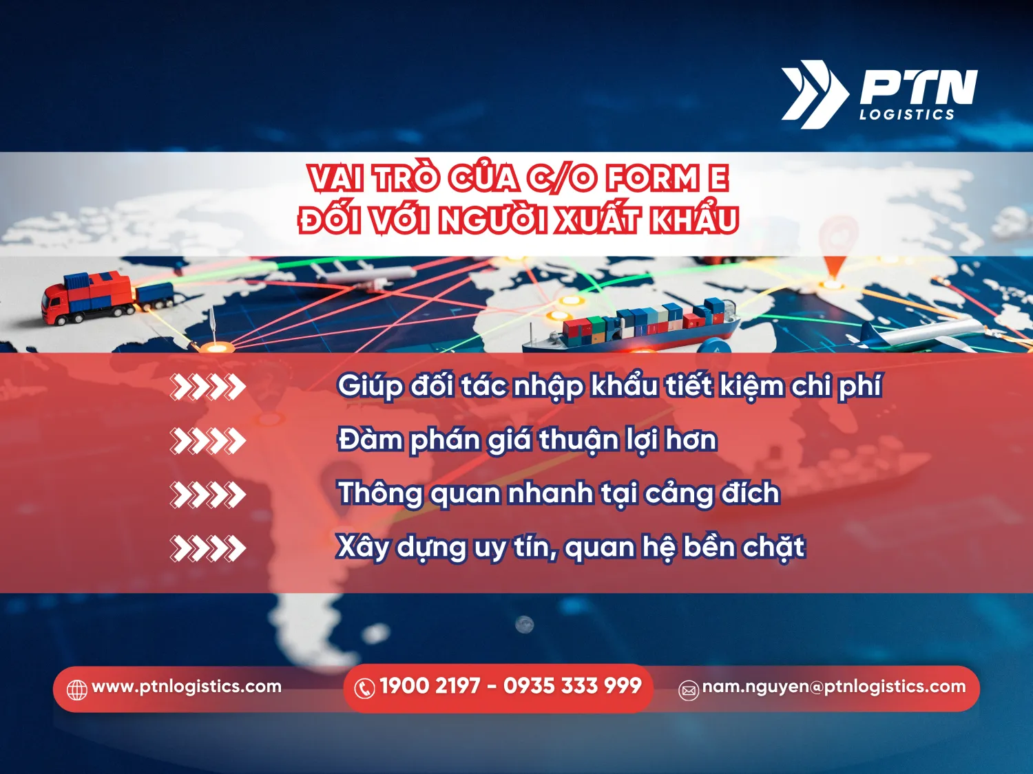 Những vai trò của C/O Form E đối với người xuất khẩu