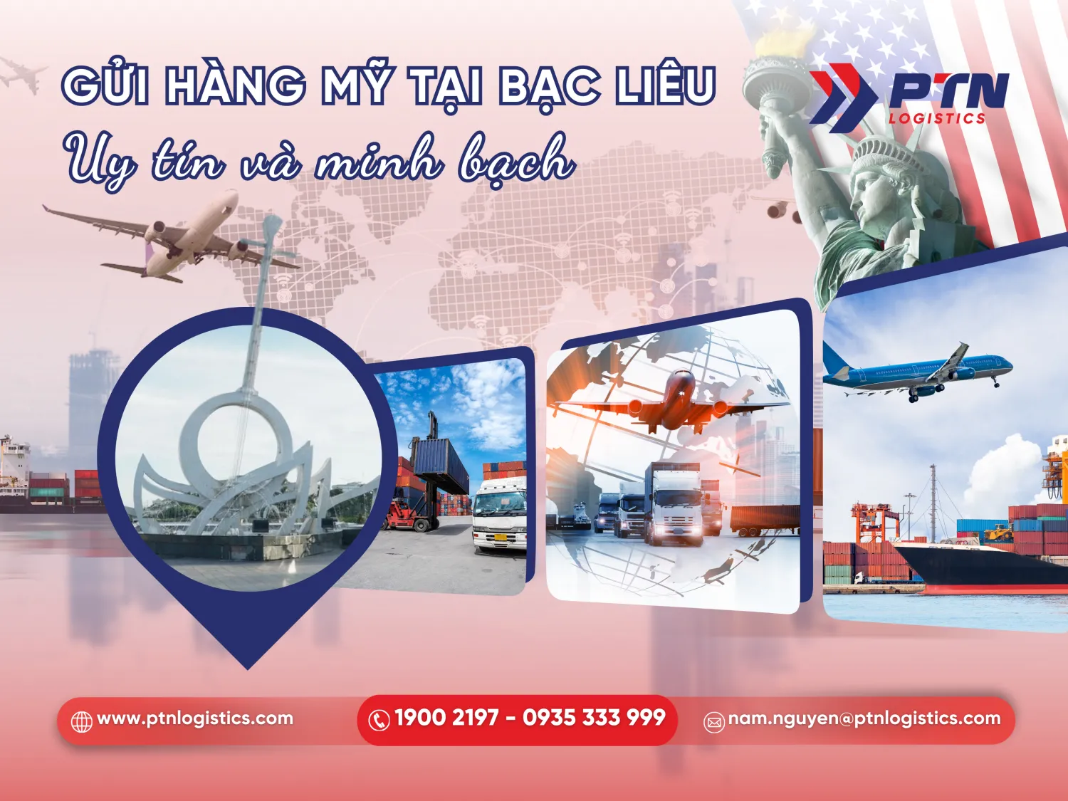 Dịch vụ gửi hàng đi Mỹ tại Bạc Liêu