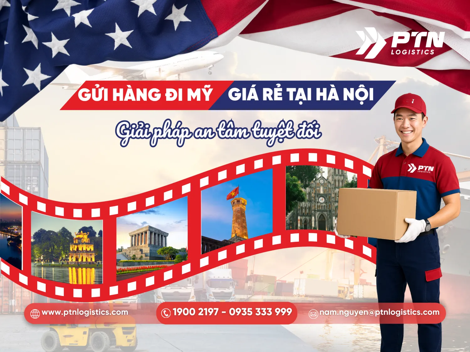 Gửi hàng đi Mỹ giá rẻ tại Hà Nội: Giải pháp an tâm tuyệt đối