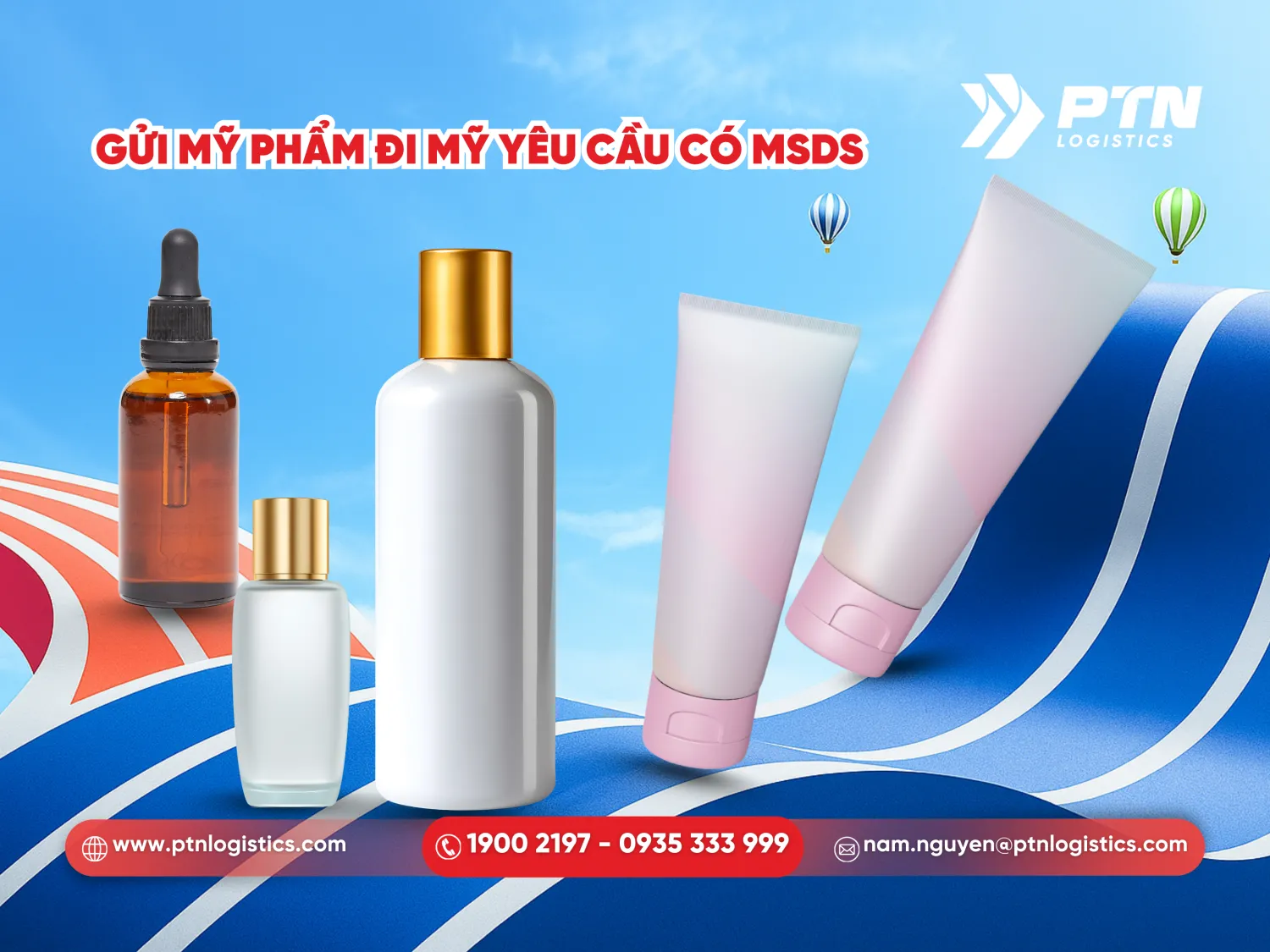 Gửi mỹ phẩm đi Mỹ: Yêu cầu phải có MSDS
