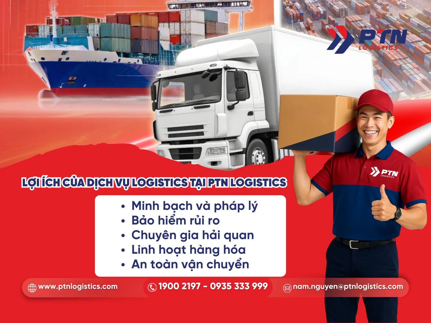 Những lợi ích của dịch vụ logistics tại PTN Logistics