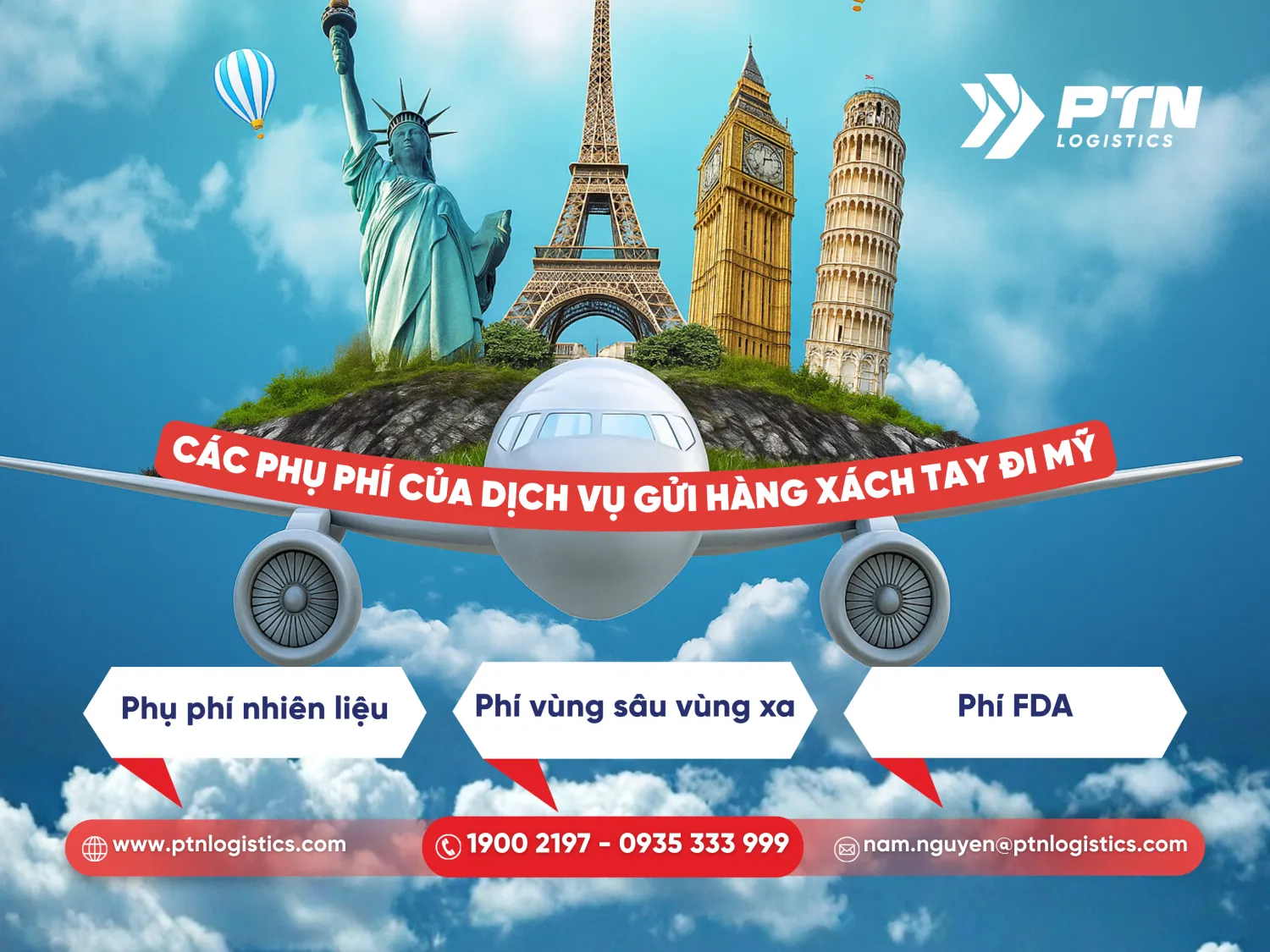 Những phụ phí của gửi hàng xách tay đi Mỹ