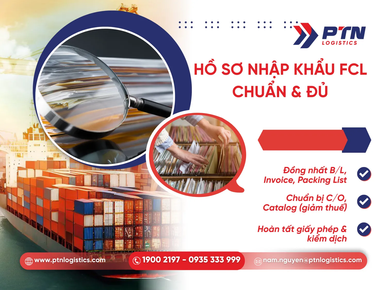 Các chứng từ cần có khi nhập hàng FCL đường biển