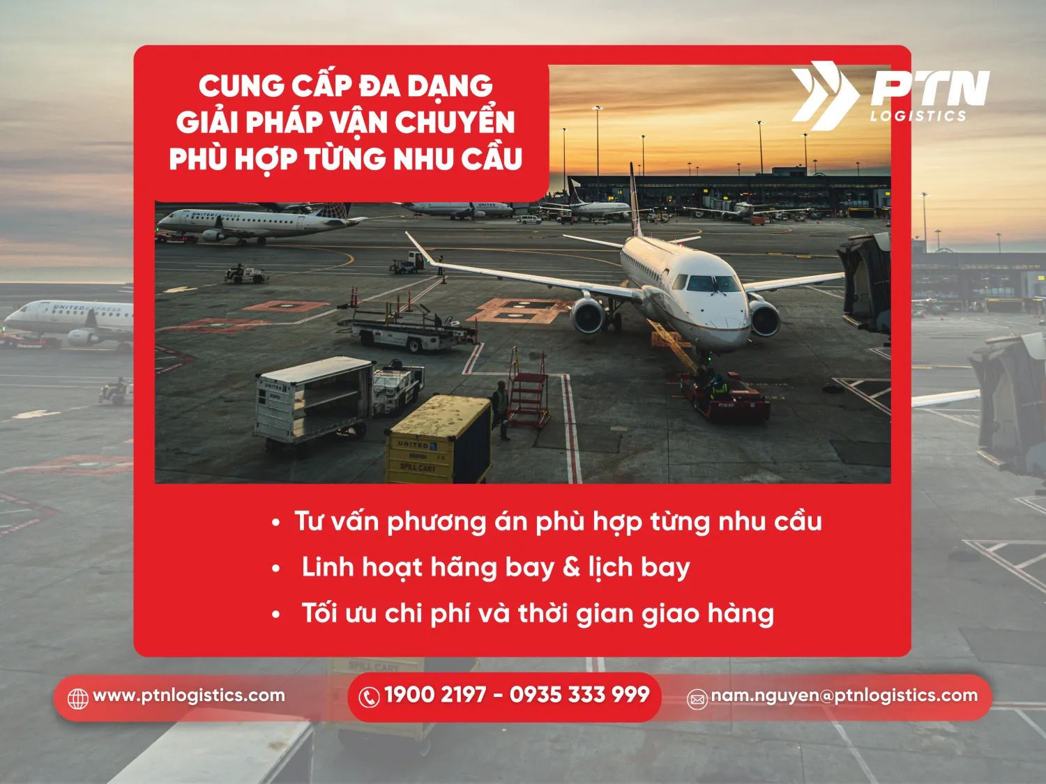 Cung cấp đa dạng giải pháp vận chuyển phù hợp với từng nhu cầu