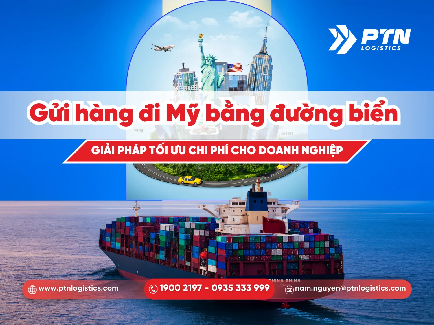 Gửi hàng đi Mỹ bằng đường biển giải pháp tối ưu chi phí cho doanh nghiệp