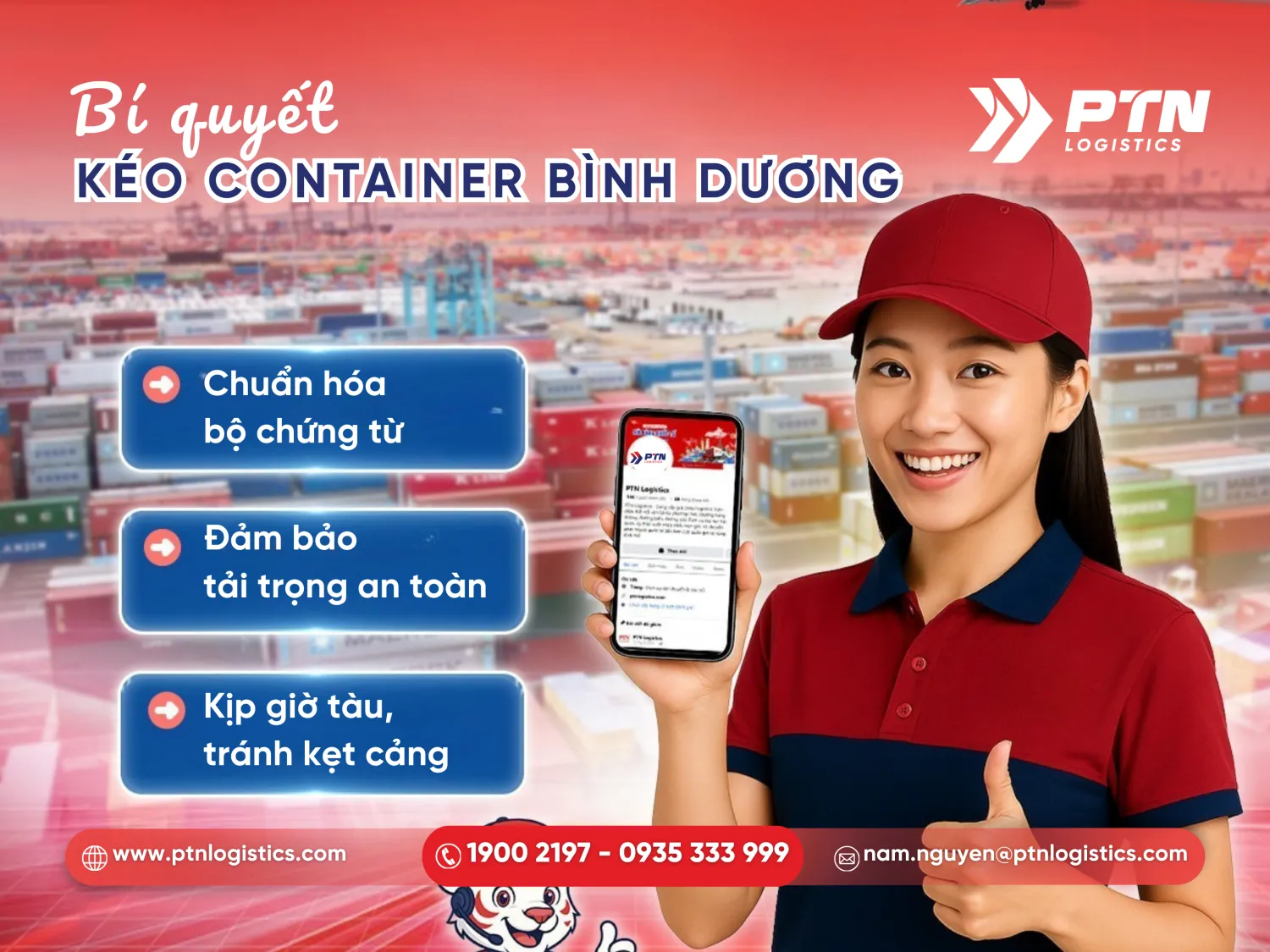 Những lưu ý quan trọng khi kéo container tại Bình Dương