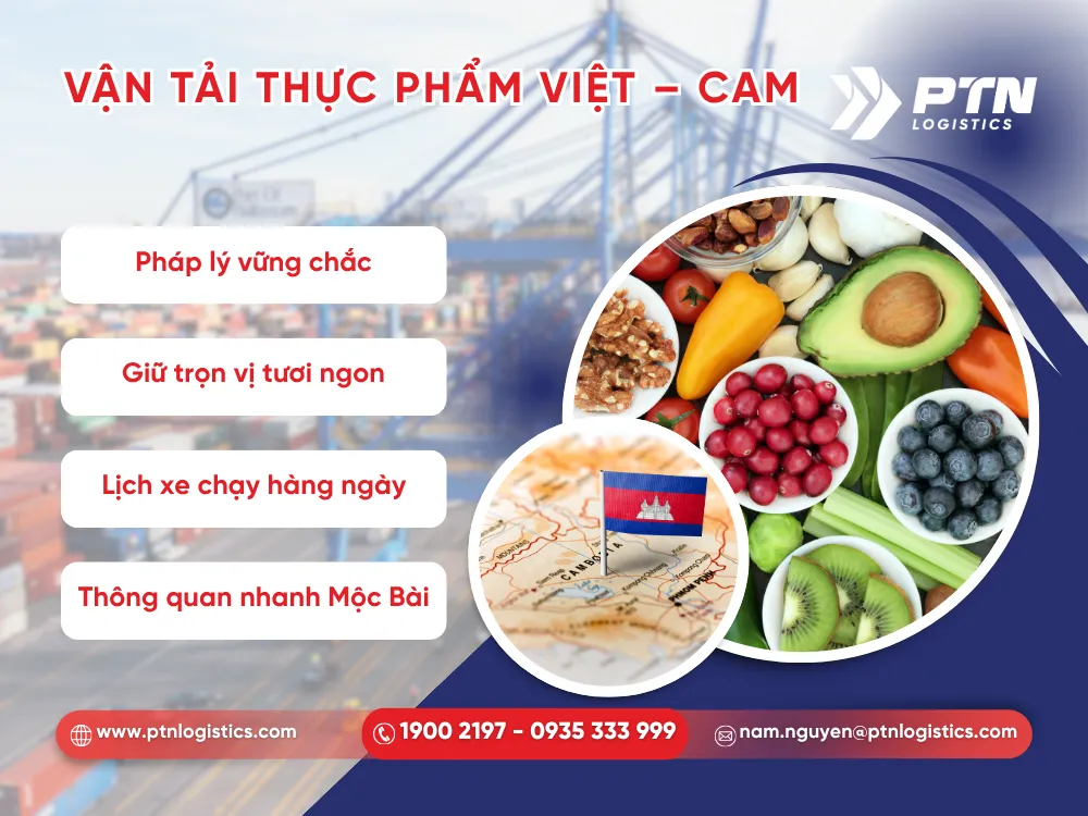 Tìm hiểu nhu cầu gửi thực phẩm sang Campuchia