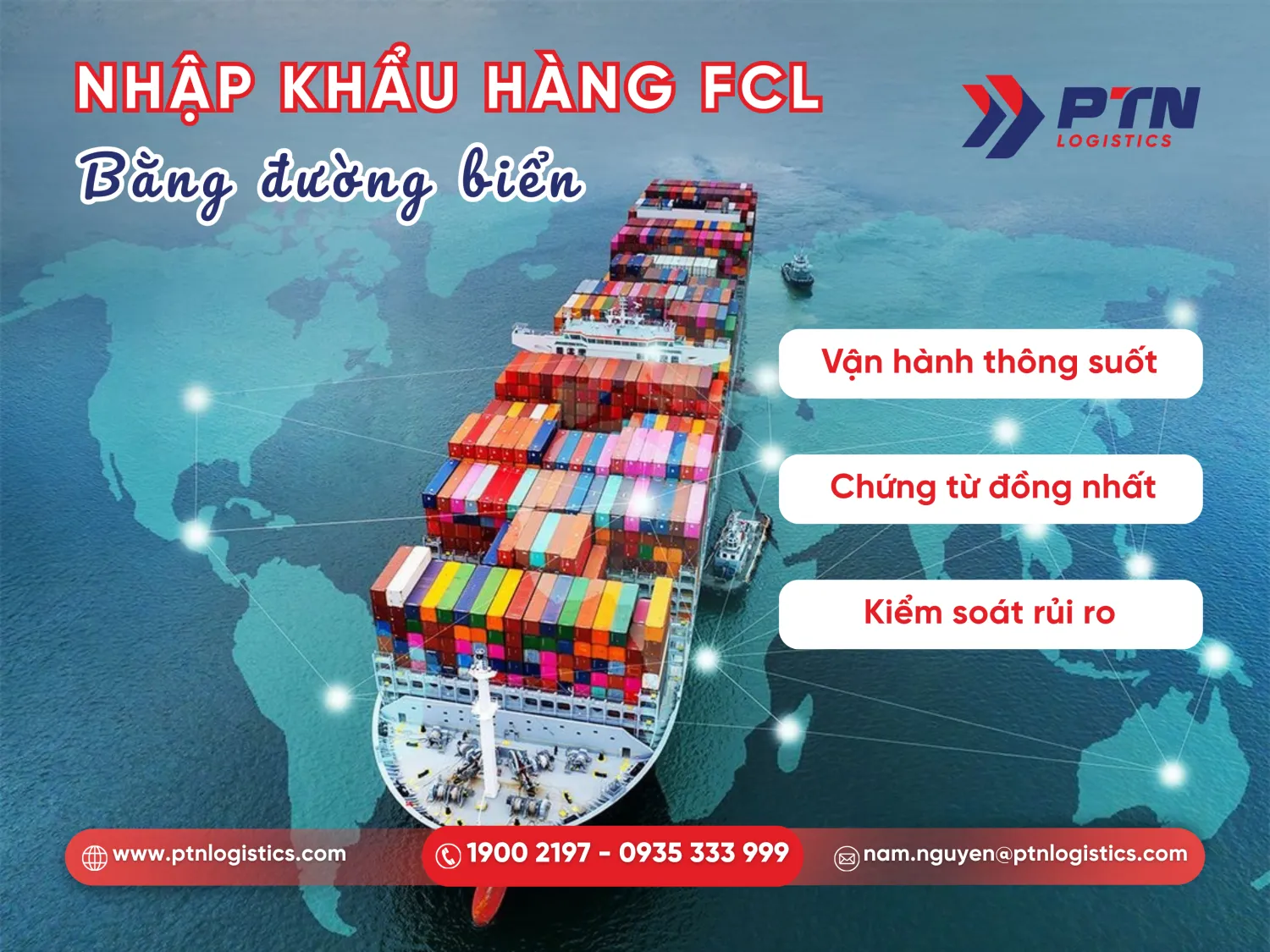 Tìm hiểu quy trình nhập khẩu hàng FCL bằng đường biển