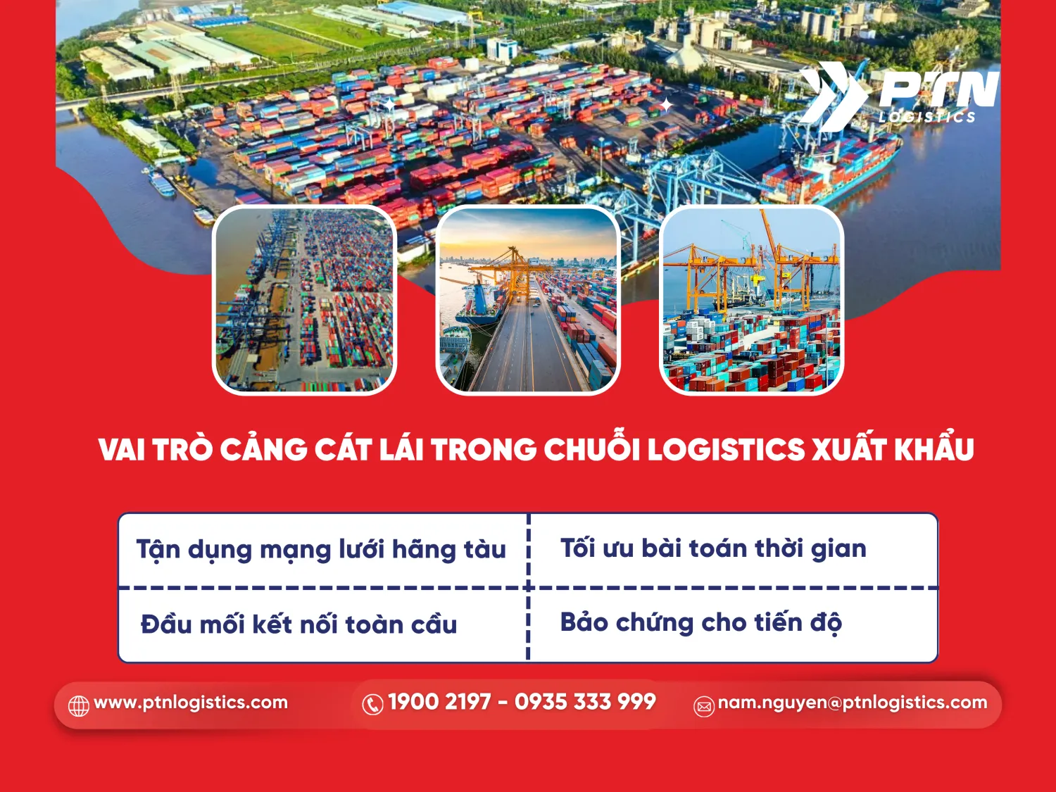 Vai trò cảng Cát Lái trong logistics xuất khẩu