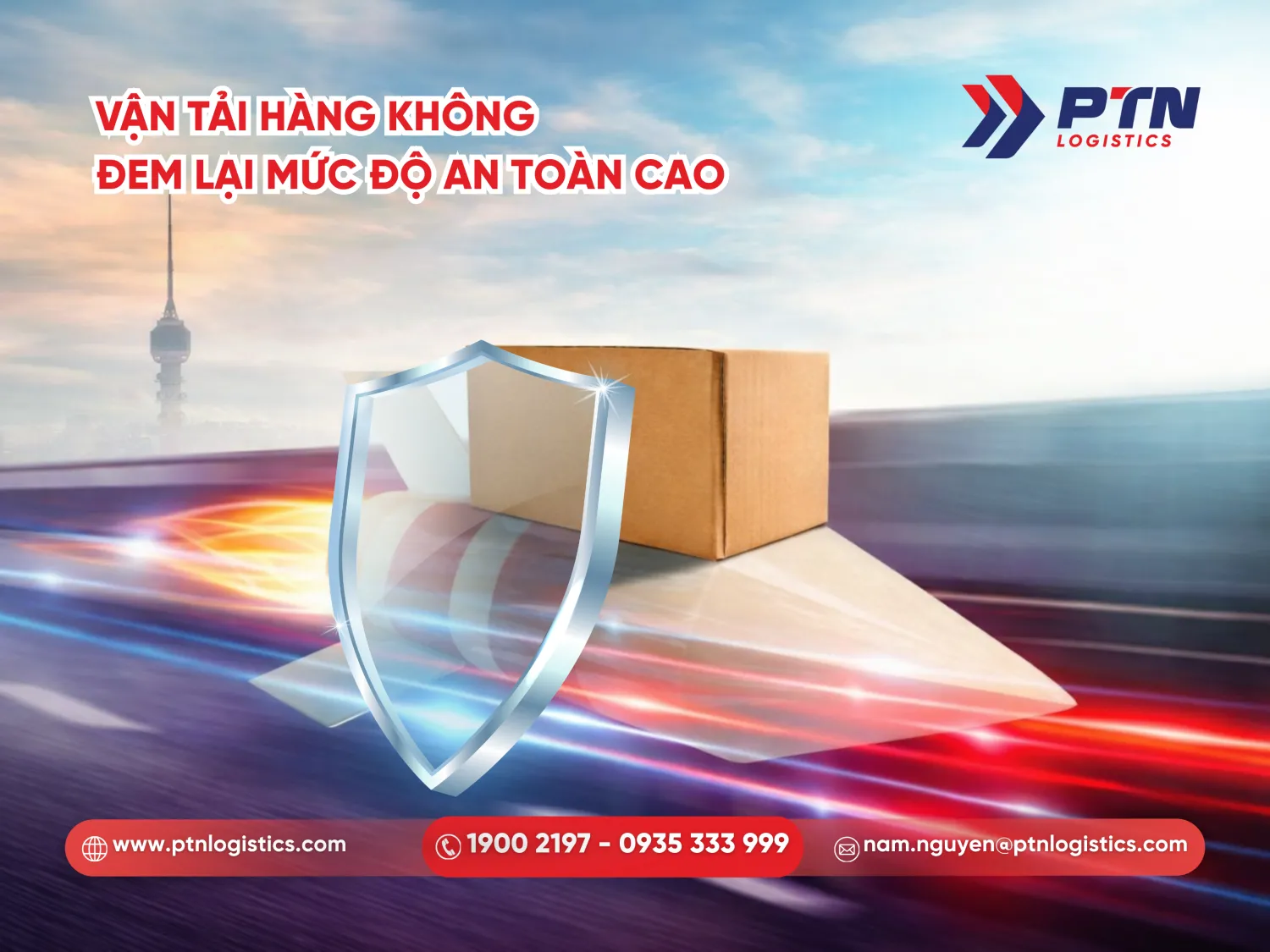 Vận tải hàng không đem lại mức độ an toàn vô cùng cao
