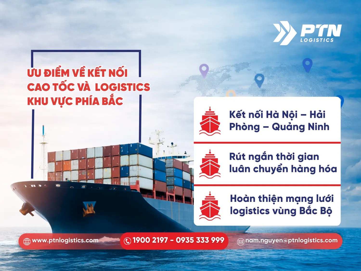 Các ưu điểm về kết nối cao tốc và logistics khu vực phía bắc