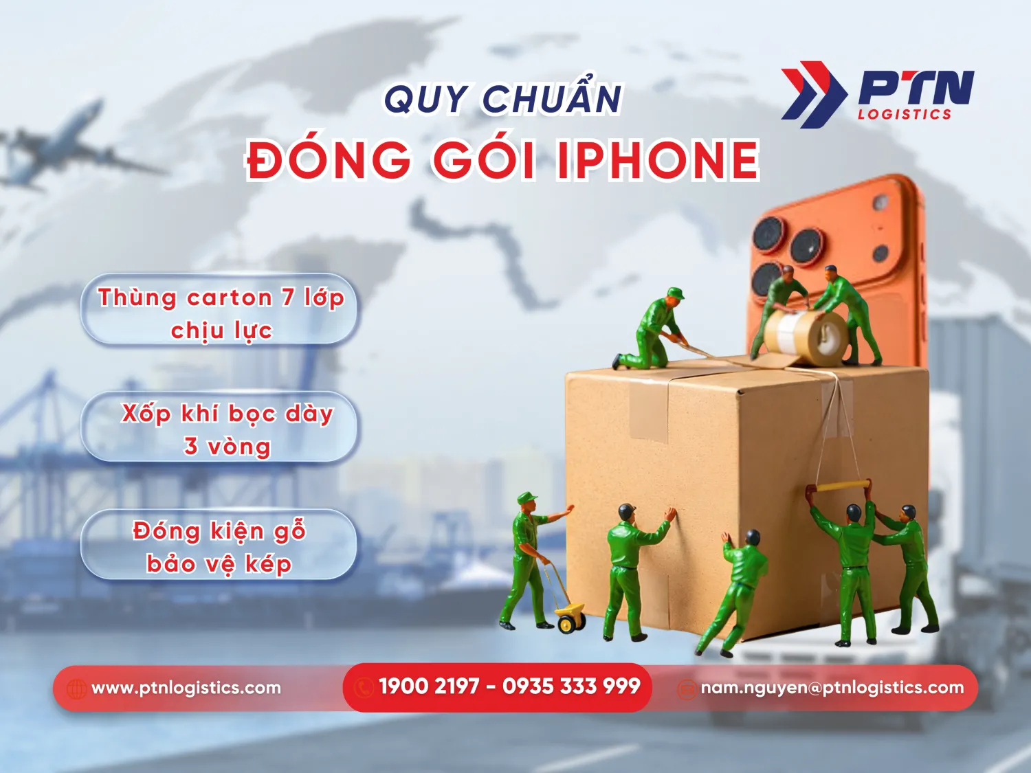 Cách đóng gói để đảm bảo an toàn cho mặt hàng iphone
