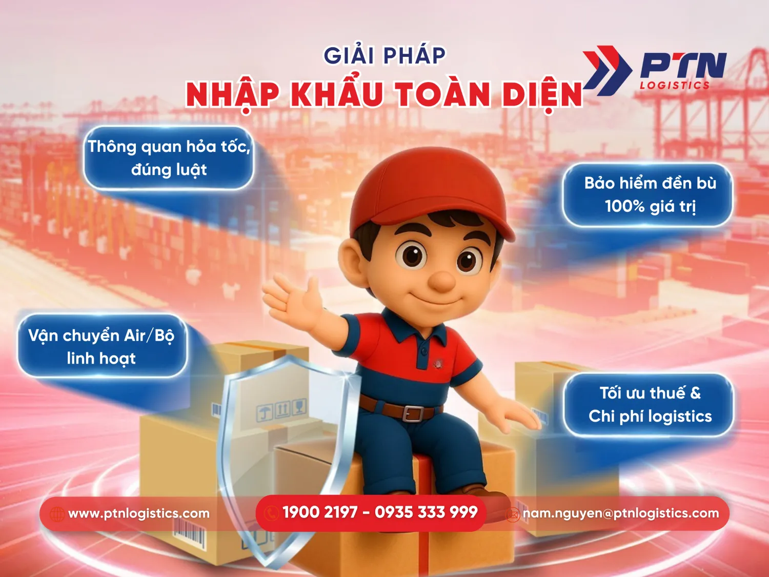 Giải pháp toàn diện từ PTN Logistics