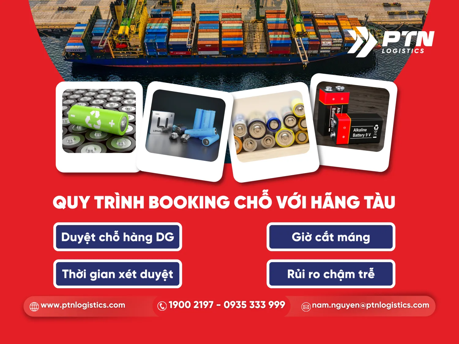 Quy trình chi tiết booking chỗ với hãng tàu