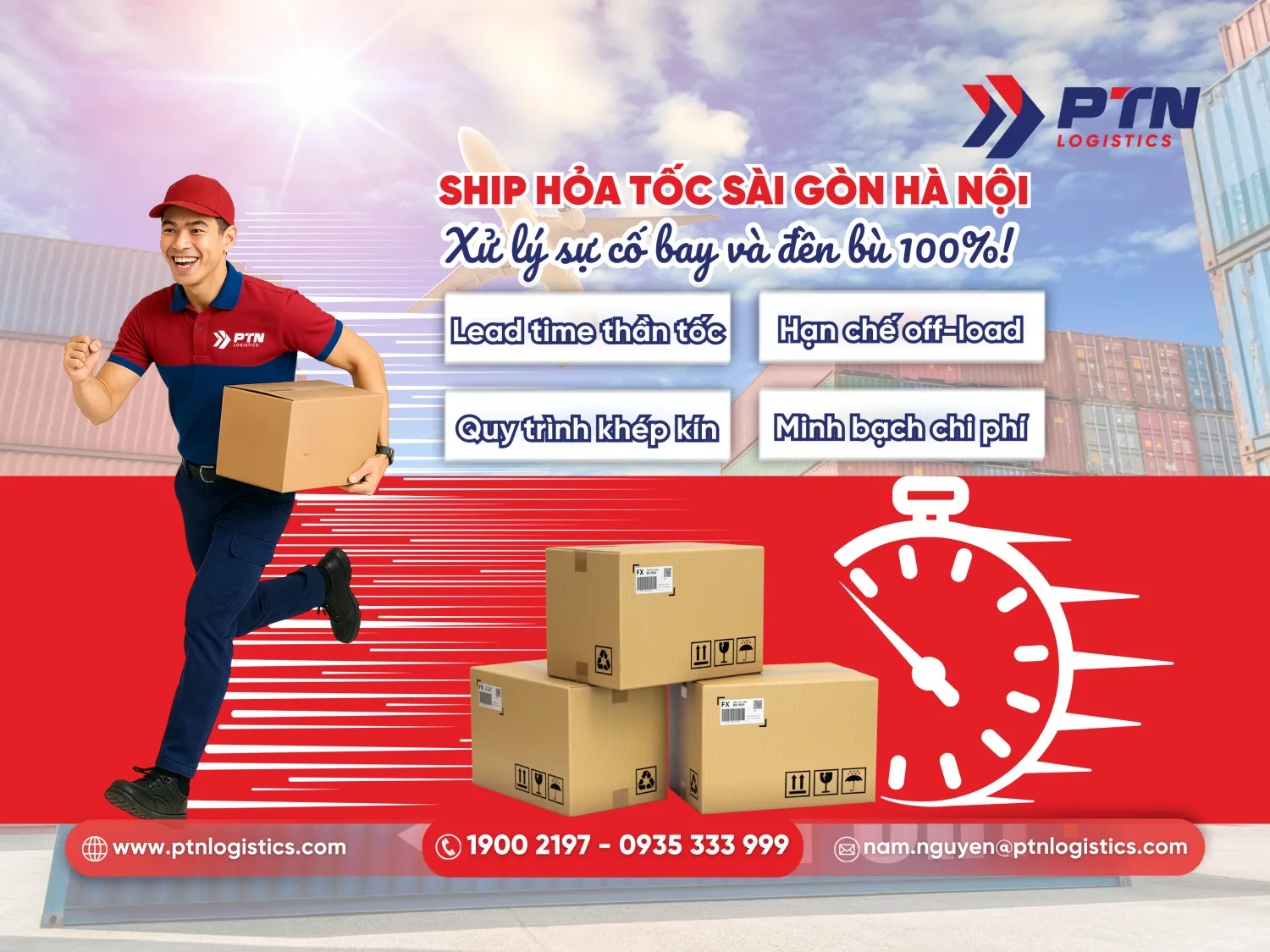 Ship hỏa tốc Sài Gòn Hà Nội xử lý sự cố bay, đền bù