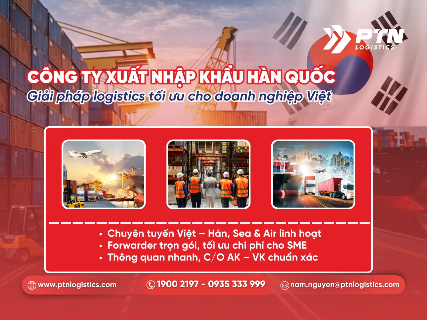 Công ty xuất nhập khẩu Hàn Quốc: Giải pháp logistics tối ưu cho doanh nghiệp
