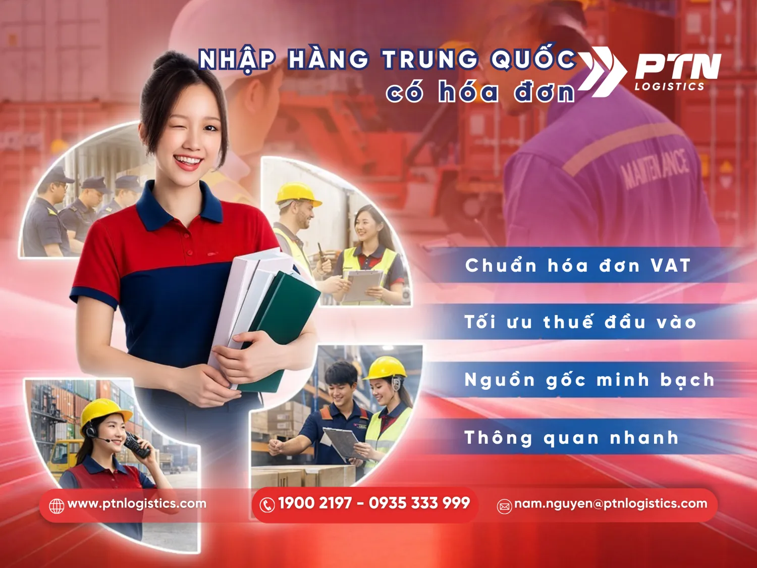 Dịch vụ nhập hàng Trung Quốc có hóa đơn