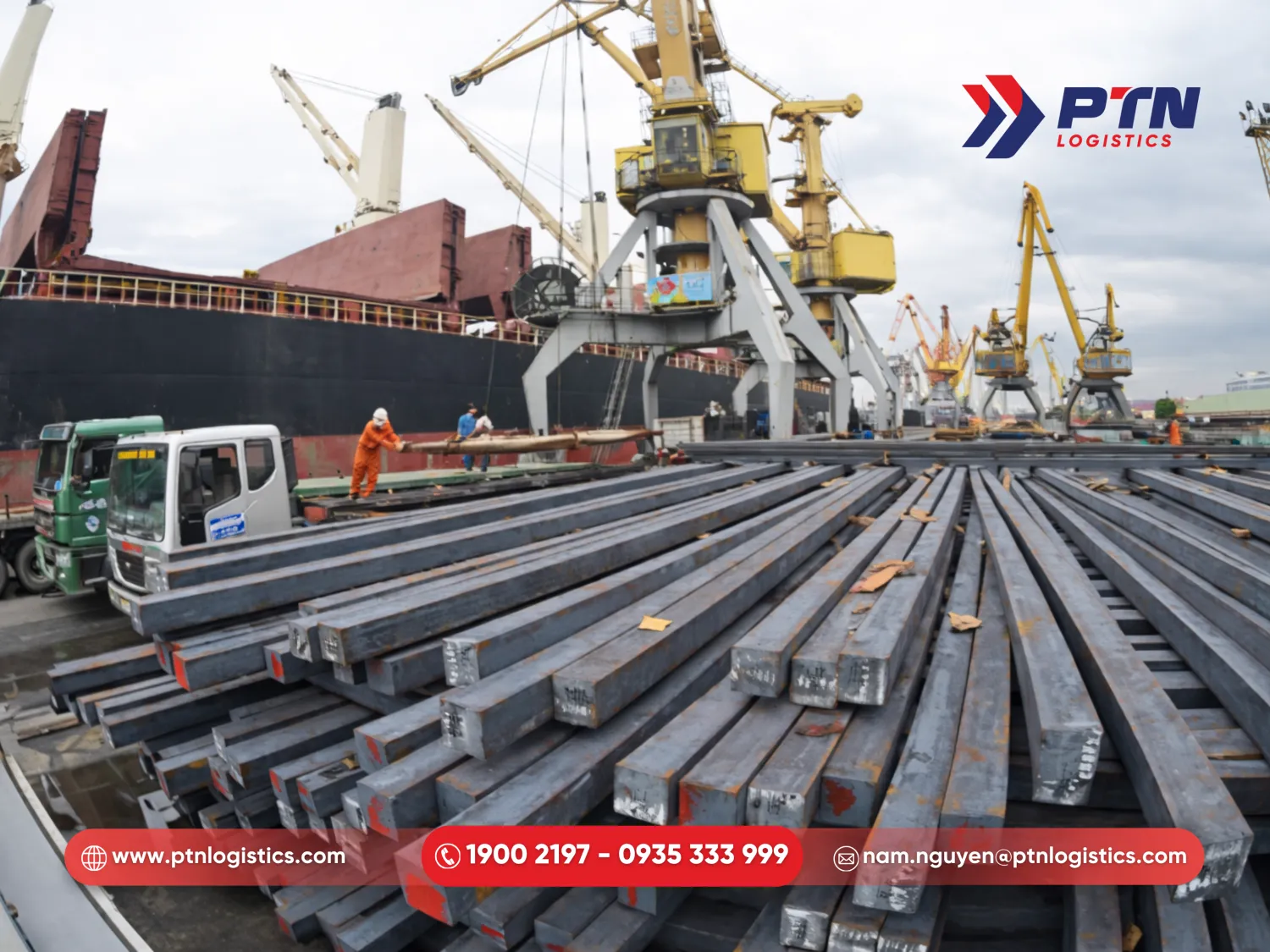 Dịch vụ vận chuyển kết cấu thép bằng tàu hàng rời