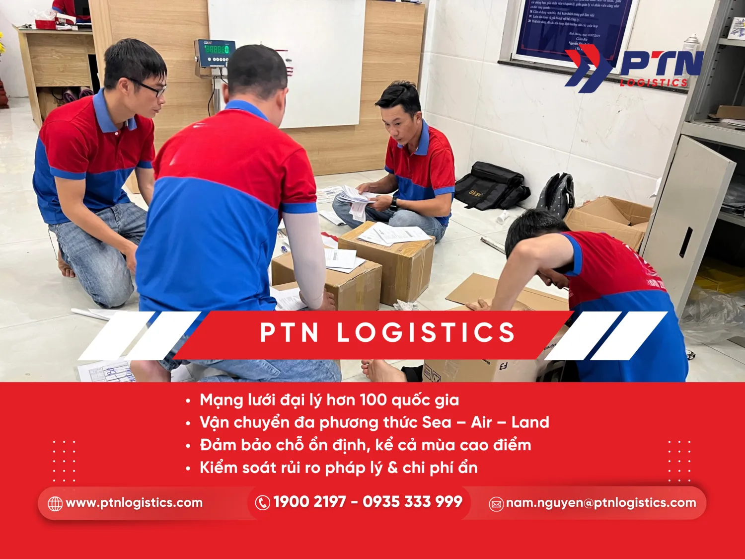 PTN cung cấp dịch vụ vận tải logistics toàn diện và uy tín