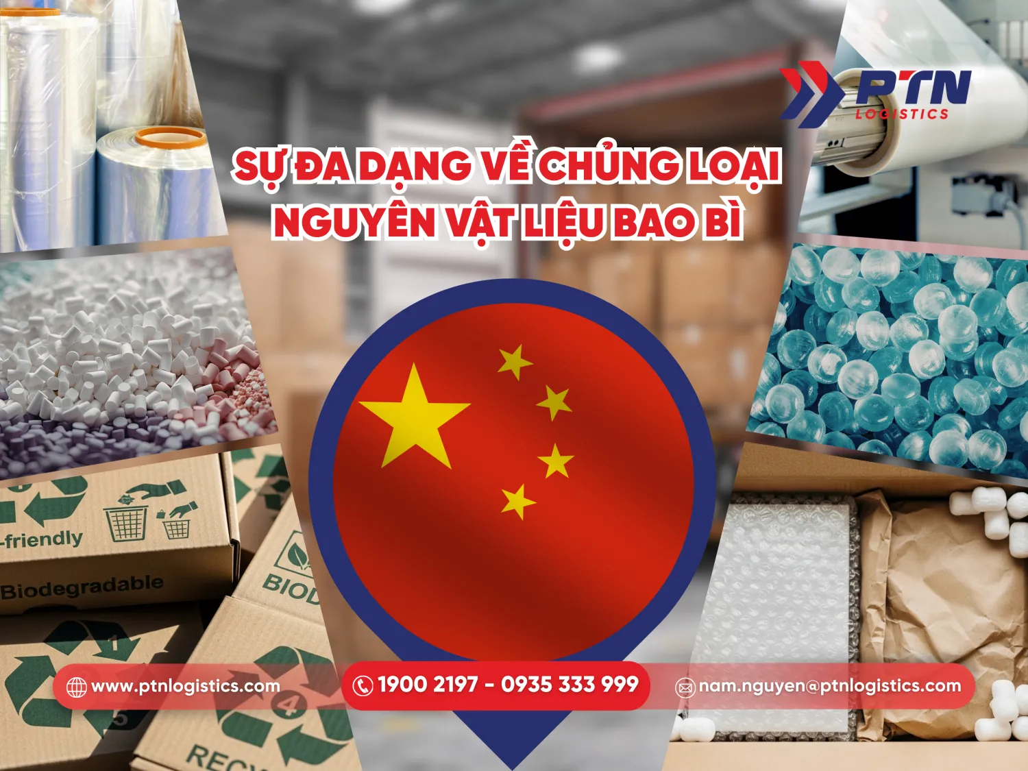 Sự đa dạng về chủng loại của nguyên vật liệu bao bì