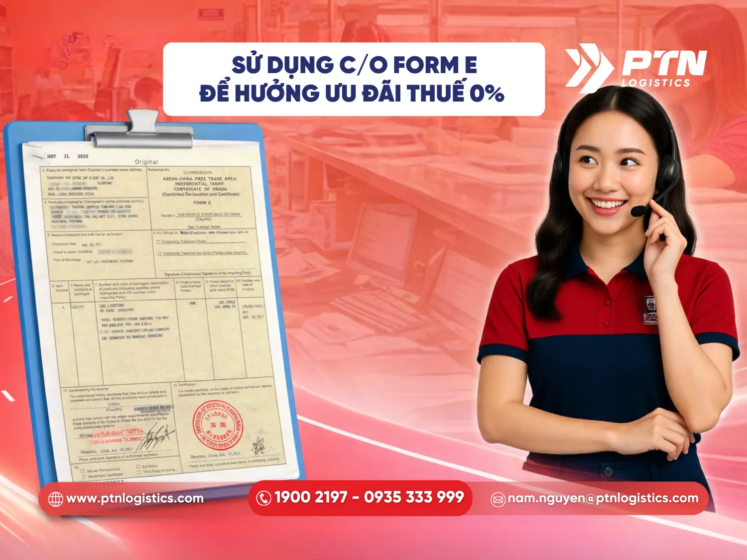 Sử dụng đúng C/O Form E để hưởng ưu đãi thuế 0%