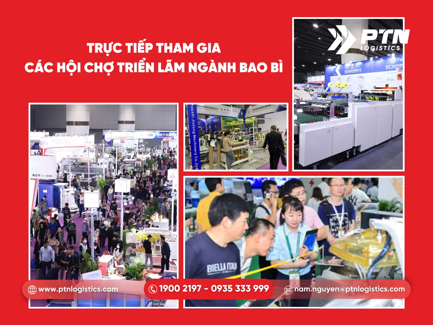 Trực tiếp tham gia các hội chở triển lãm về ngành bao bì