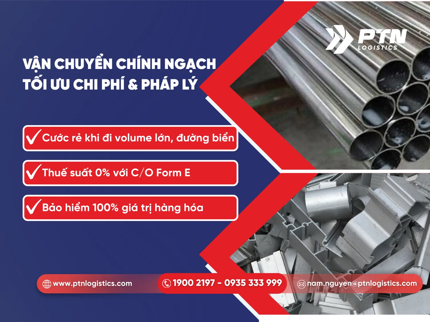 Vận chuyển chính ngạch giúp tối ưu chi phí và pháp lý