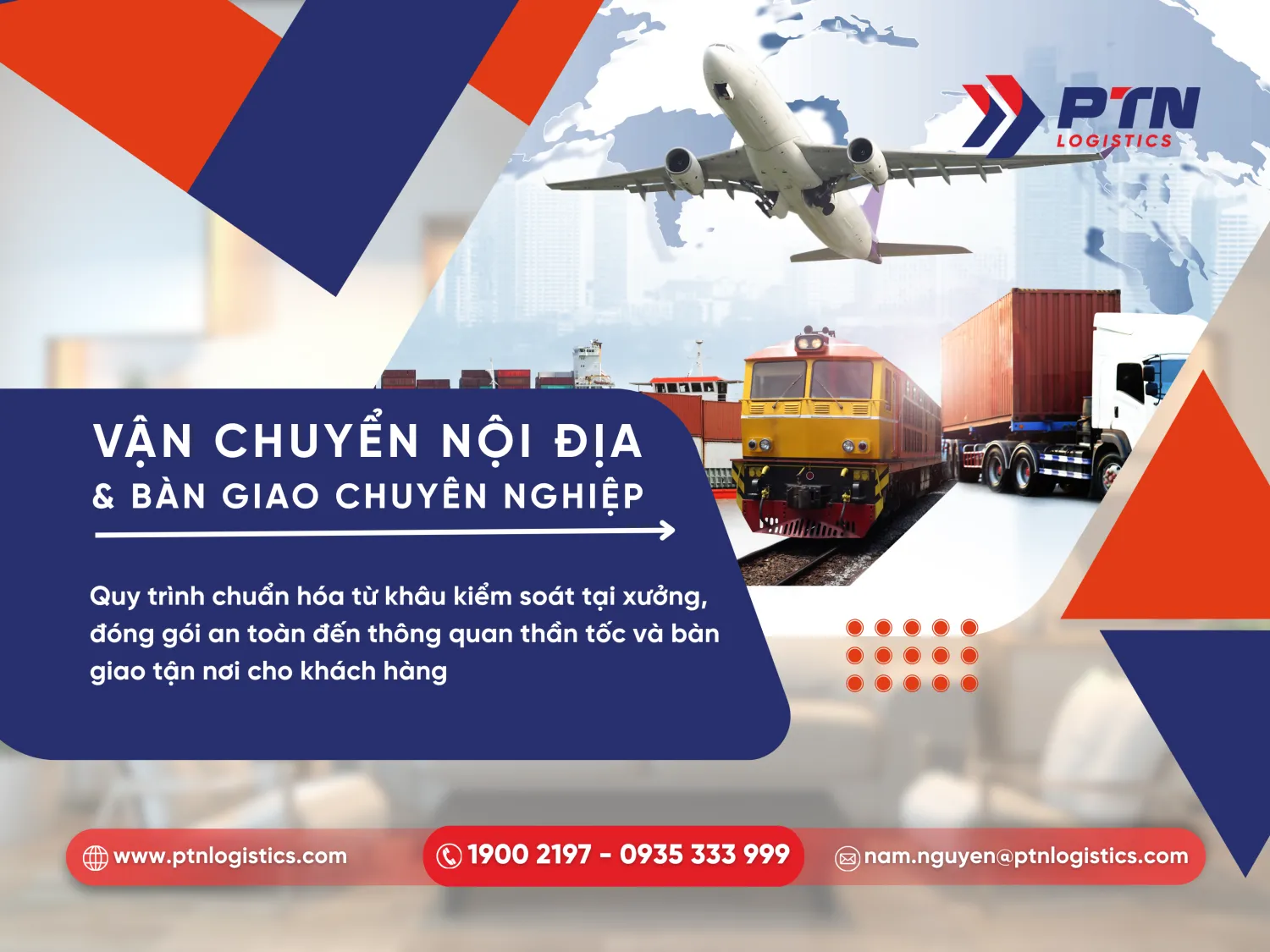 Vận chuyển nội địa và bàn giao hàng