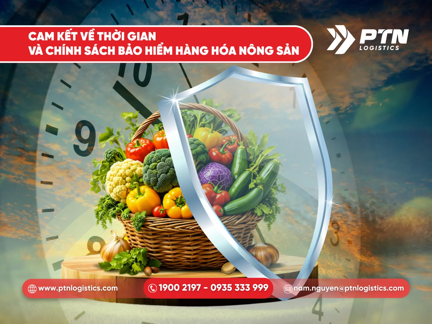 Cam kết về thời gian và chính sách bảo hiểm hàng nông sản