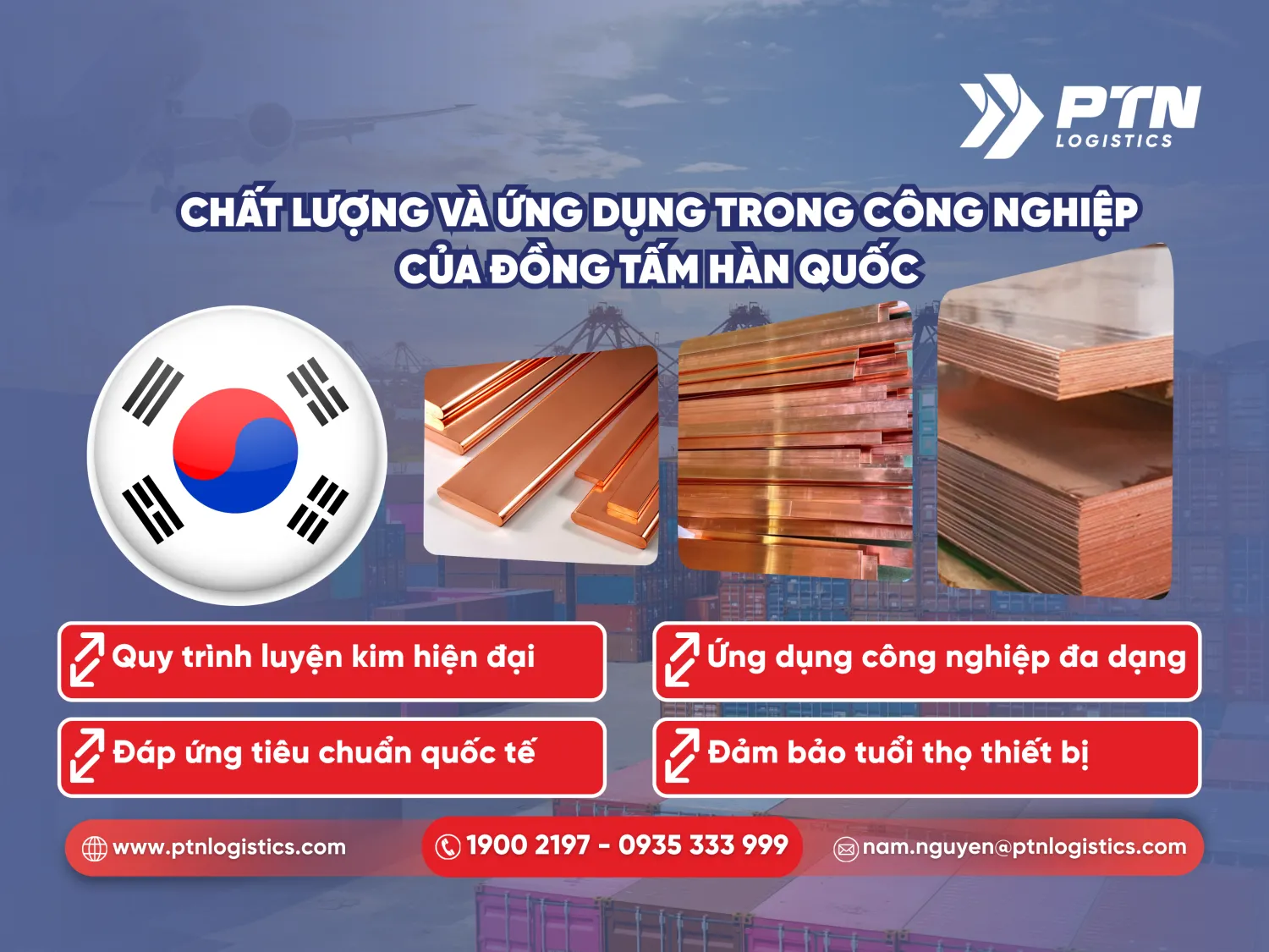 Chất lượng và ứng dụng trong công nghiệp của đồng tấm nhập khẩu Hà Quốc