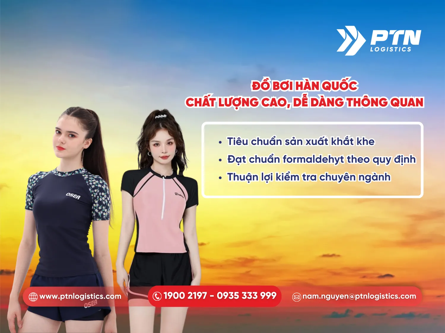 Đồ bơi Hàn Quốc sở hữu chất lượng cao dễ dàng thông quan