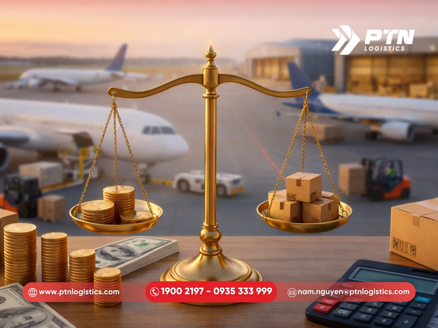 Giá cước vận tải hàng không được tính như thế nào?