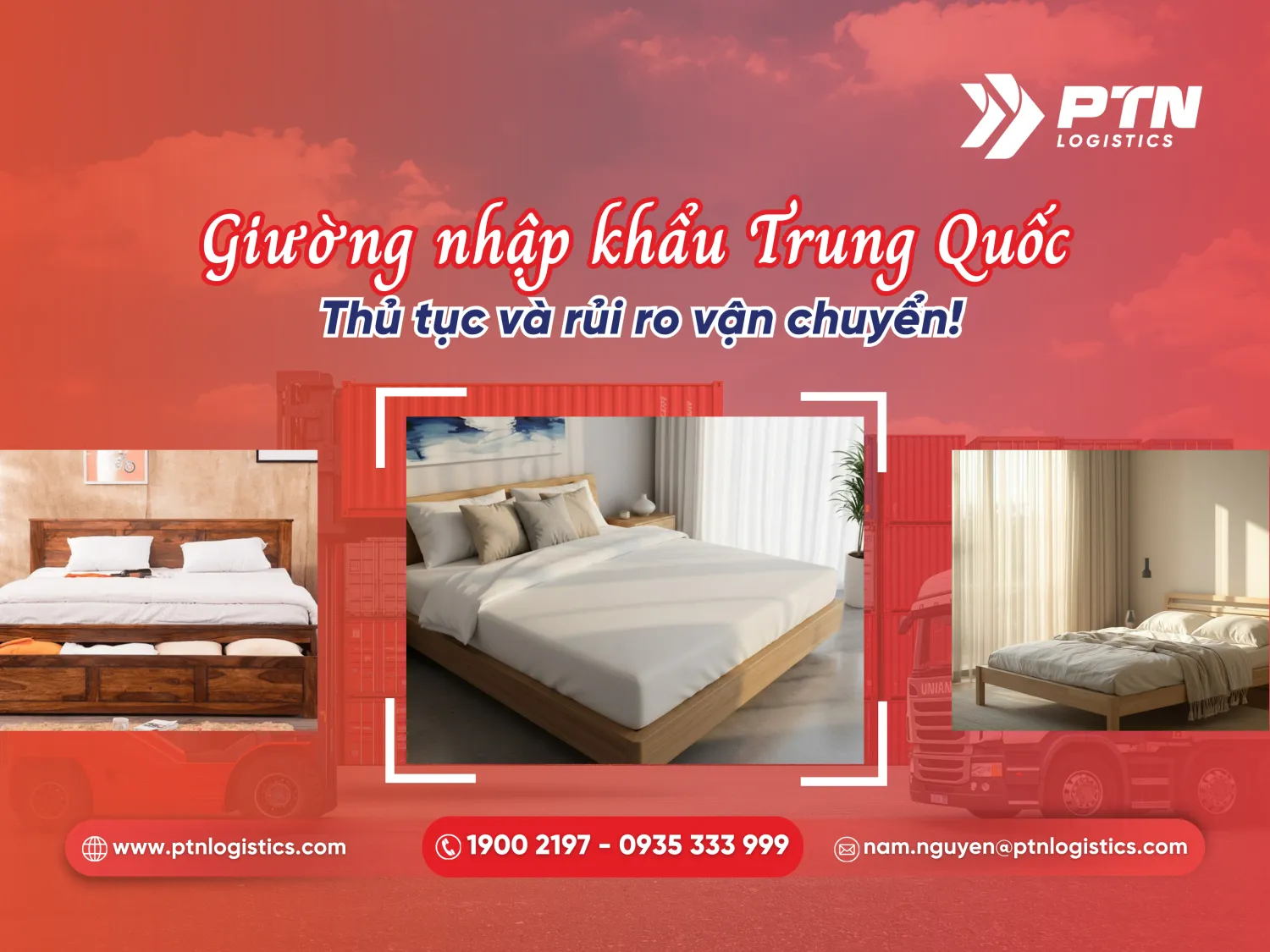 Giường nhập khẩu Trung Quốc: Thủ tục và rủi ro vận chuyển