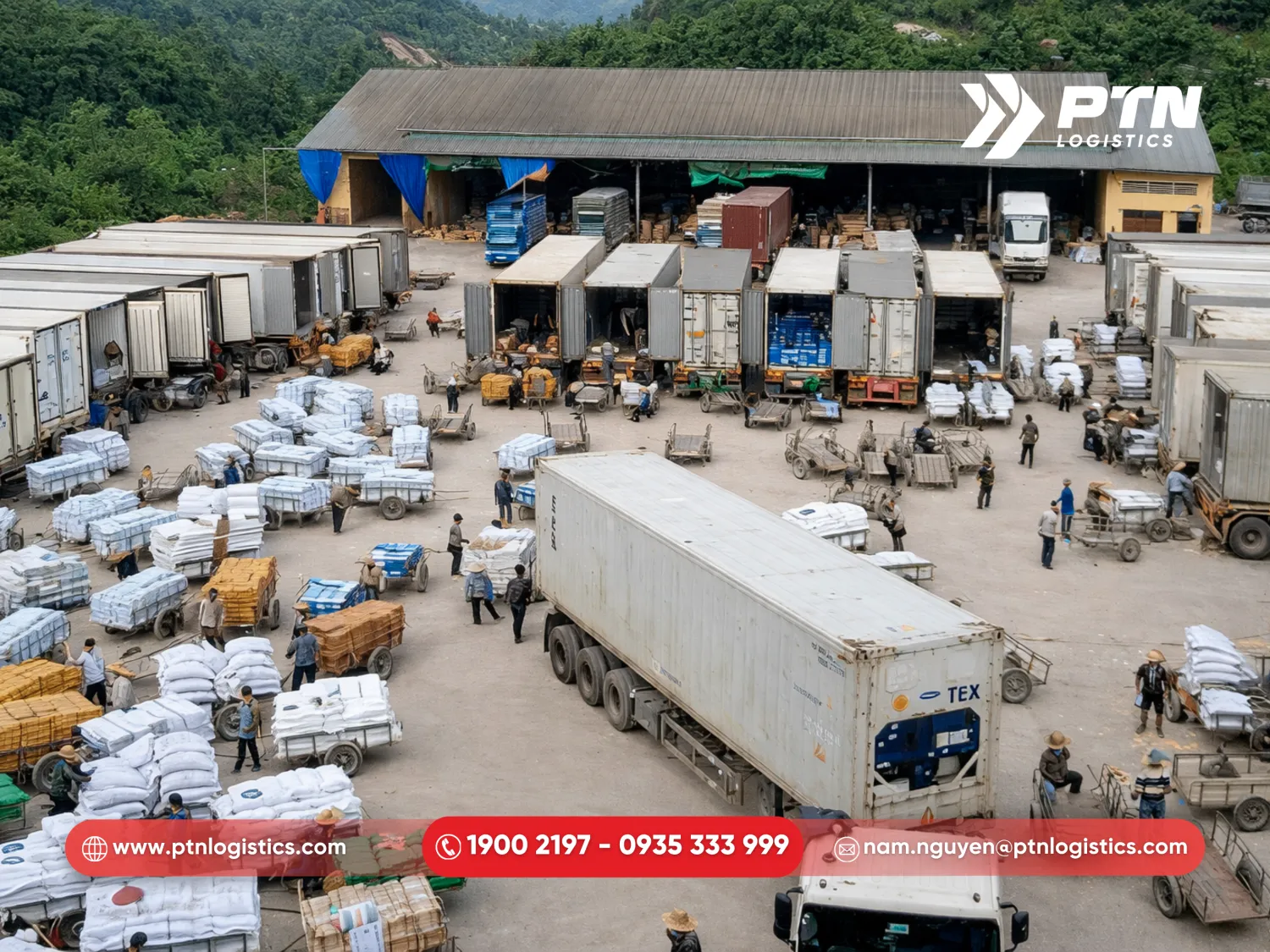 Hệ thống kho bãi rộng lớn tại Quảng Châu và Bằng Tường